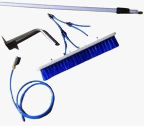 Solar Panel Cleaning Brush Set with 3 Mtr Telescopic Pole