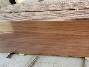 Red teak wood granite slab