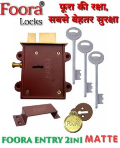 Foora Entry 2in1 Plain Matte Door Lock