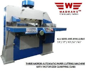 Three Motor Paper Cutting Machine