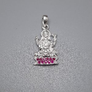 Sterling Silver Laxmi Pendant