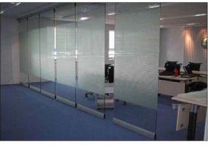 toughened glass partition