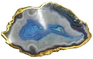 AGATE BLUE PLATTER