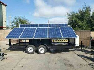 mobile site solar panel set