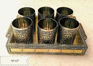 Oxidize Glass Tray Set