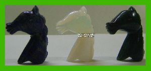 horse head in gemstone