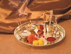 Brass Pooja Ki Thali