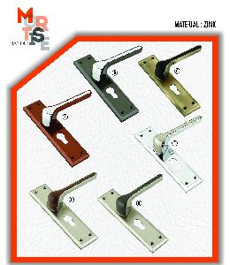 M-1019 Zink Plate Mortise Door Handles