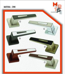 M-1022 Zink Rose Mortise Door Handles