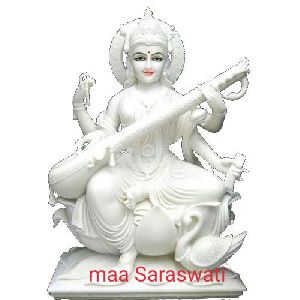 Marble Saraswati Statue