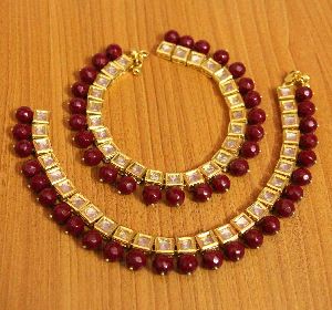 Kundan Anklet