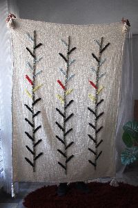 Tree tufted Throw