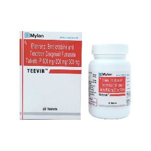 Teevir Emtricitabine + Tenofovir Disoproxil Fumarate + Efavirenz Tablet