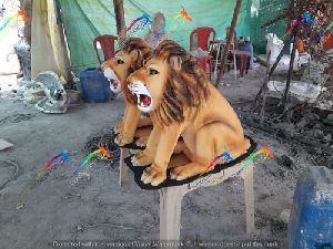 Fiber Lion Statue