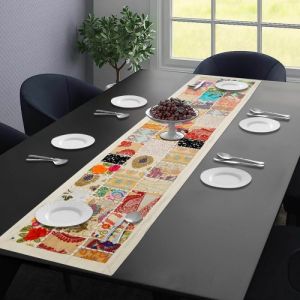 Ethnic Patchwork Table Mat and Runner Set