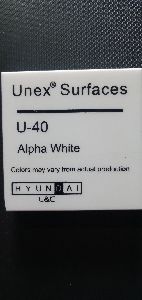 Hyundai unex U57 alpha white solid surface