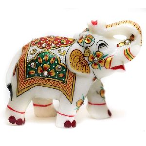 Marble Elephant Statue