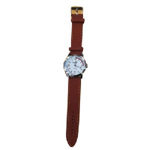 Leather Strap Wrist Watch