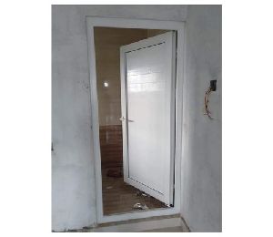 hinged door