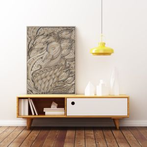 Phoenix Multilayer Stacked Wooden Wall Art