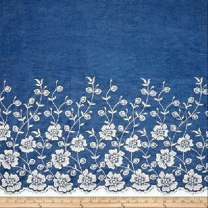 Embroidered Georgette Fabric