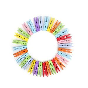 Colorful Clips Wooden Pegs