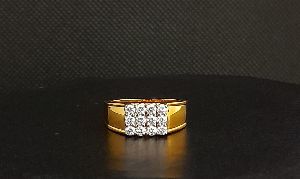 Party Wear Real Diamond Men's Ring