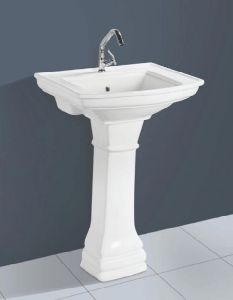 Ceramic Victoria Pedestal Wash Basin