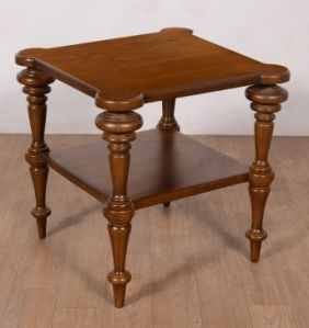 Teak Wood Square Side Table