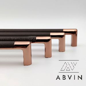 texture rose gold cabinet handles