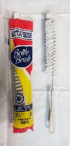 White bottle cleaning brush