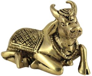 Brass Nandi Statue