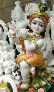 Marble Laddu Gopal Statue