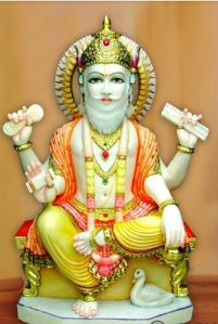 Marble Vishwakarma Statue