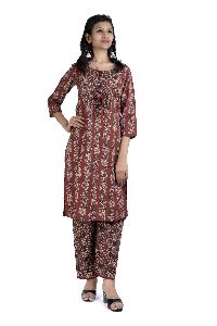 Ladies Straight Kurta Pant Set