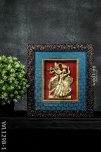 White Metal Radhe Krishna Matki