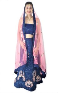 Stylish Blue Lehenga