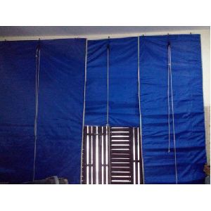 Dark Blue Waterproof Chick Blinds