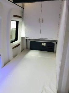 Vanity van with Big almirah, balcony and bathroom