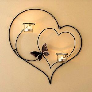 Wall Mounted Iron Candle Holders