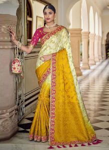 Silk Embroidered Designer Saree