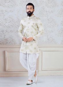 Silk Embroidered Dhoti Kurta