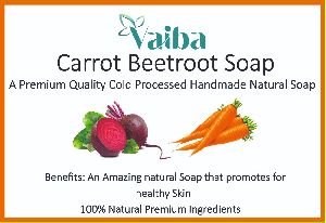 Carrot beetroot hand made soap