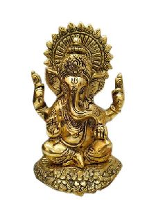 Metal Four Hand Ganesha Statue