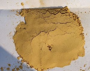 yellow ochre powder