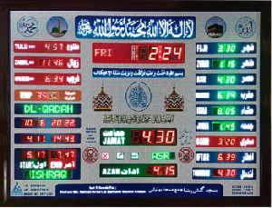 digital prayer time board