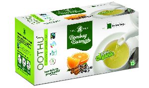 Oothu Organic Green Tea Bag - Cinnamon Orange