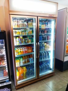 Double Door Display Fridge