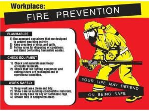 Fire safety poster