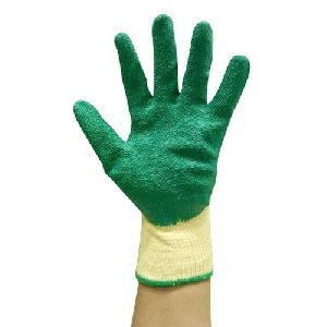 Crinkled Latex Coated Gloves